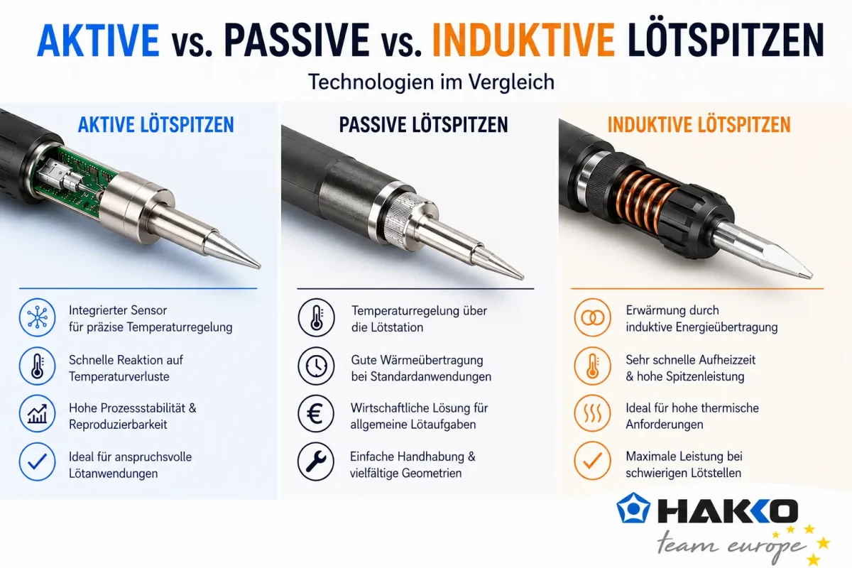 Active vs. Passive vs. Inductive Soldering Tips